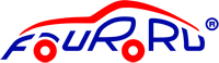 Логотип компании по продаже новых и подержанных автомобилей в Москве - «Four.Ru» ...